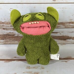 Fuggler Funny Ugly Monster Old Tooth Green Glow In The Dark Plush No Shirt Used